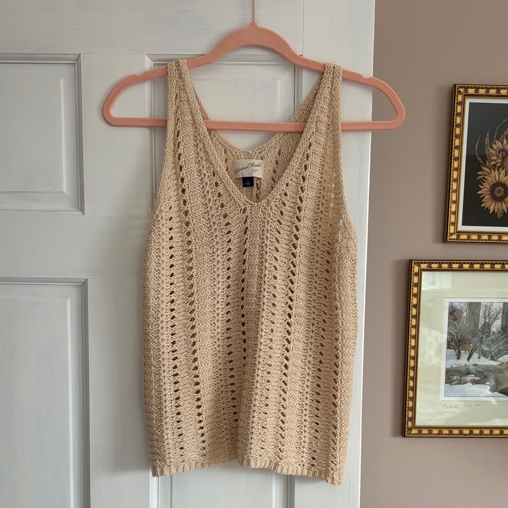 Universal Thread Cream knit Tank Top